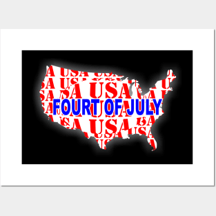 Fourt of july Posters and Art